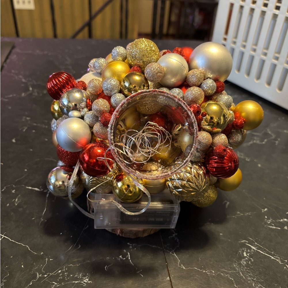 Festive table top Ornament with Lights